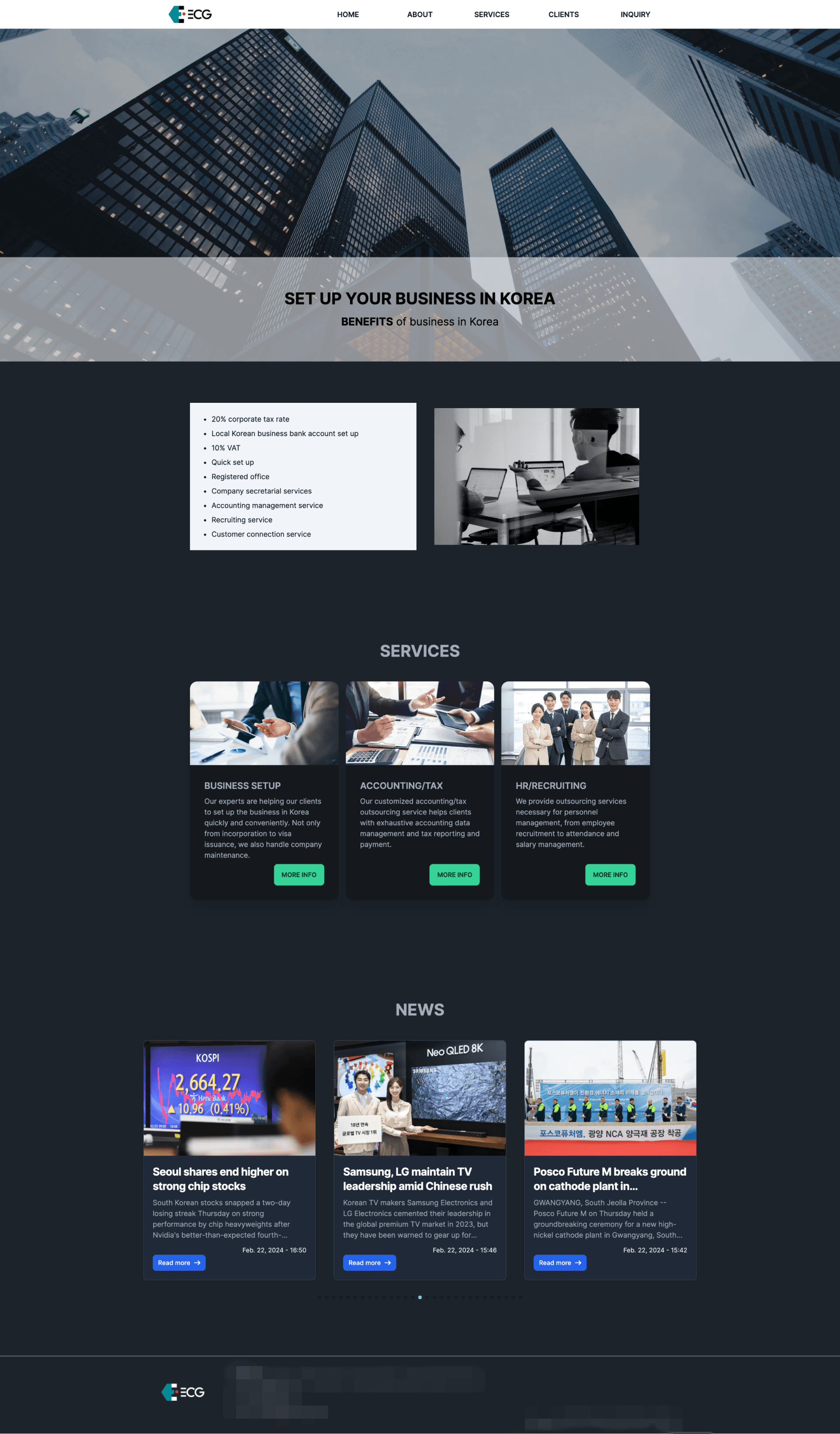 Eurasia-Consulting 홈페이지